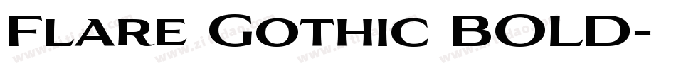 Flare Gothic BOLD字体转换